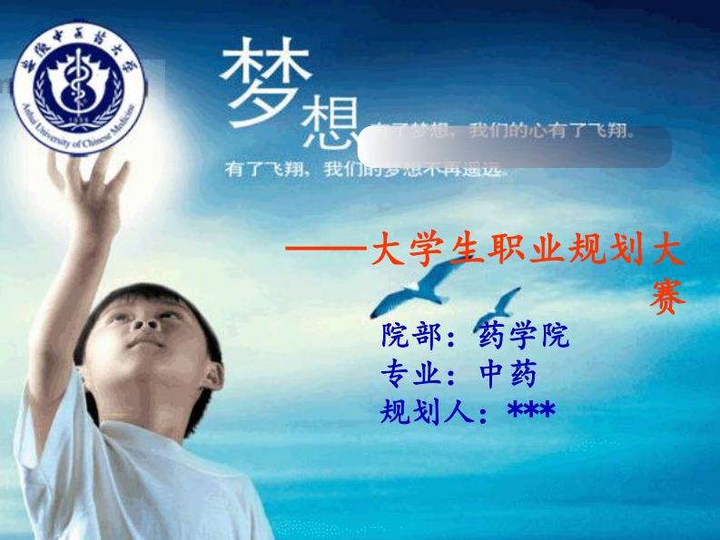 中药学大学生职业生涯规划