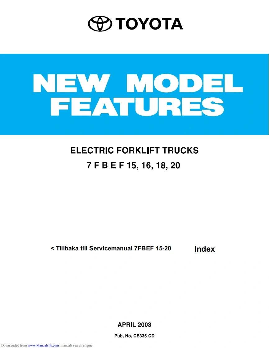 丰田叉车Toyota-7FBEF15-18-20-(ST625)-manual维修手册