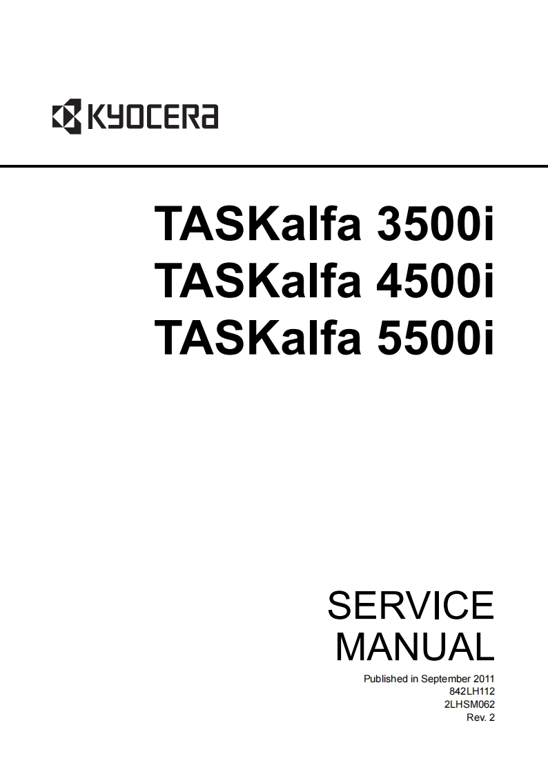京瓷TASKalfa-4500i_Service-Manual维修维护手册
