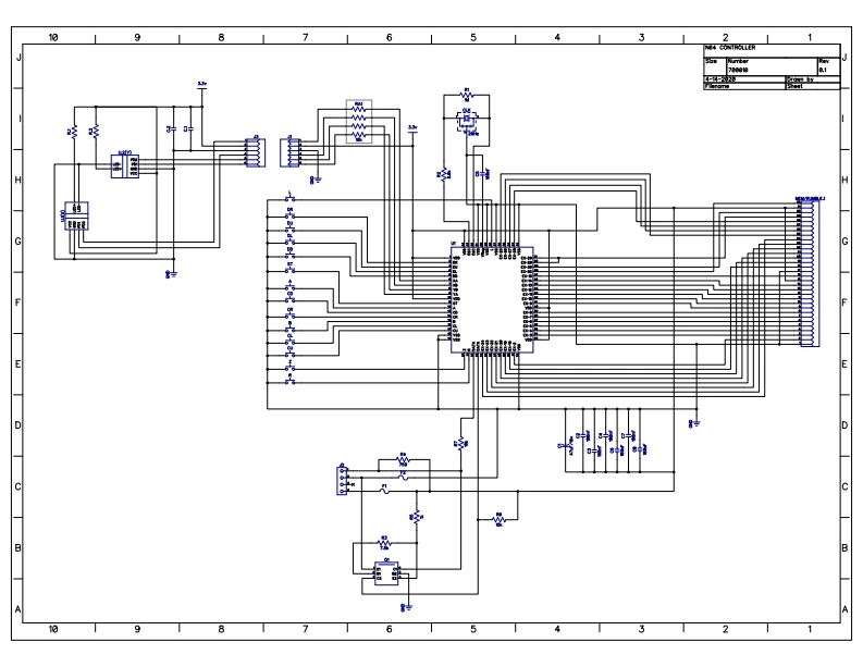 任天堂N64手柄电器原理图二