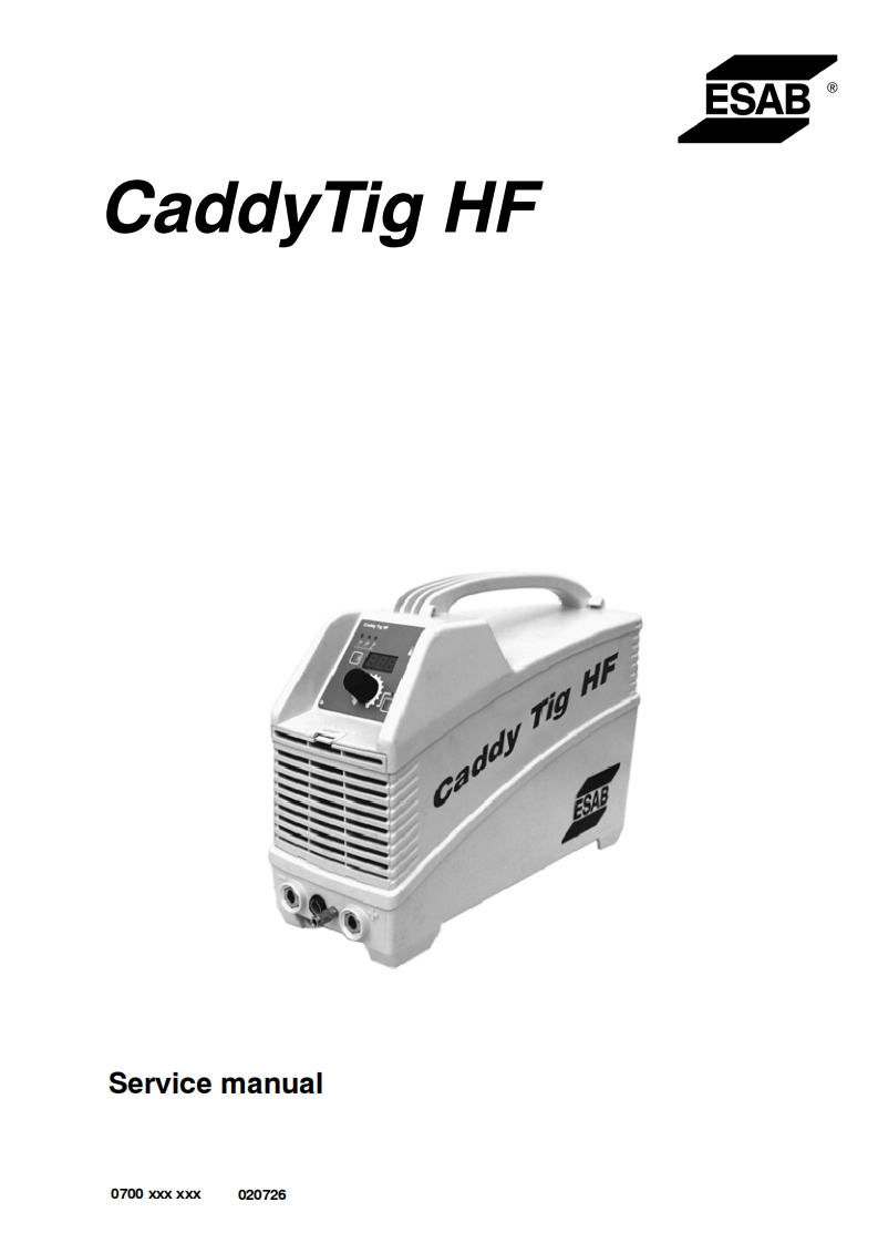 伊萨esab_Caddy_TIG_HF维修手册