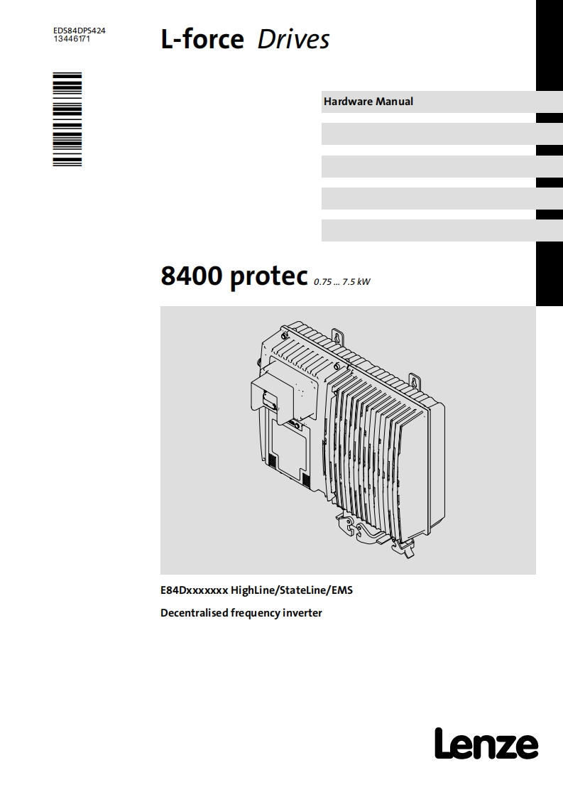 伦茨8400-protec安装操作说明书手册