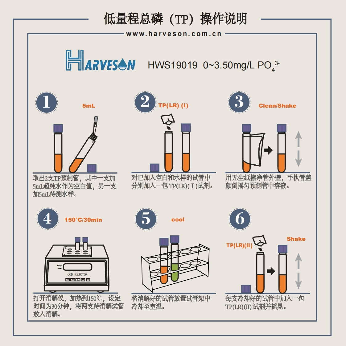 低量程总磷（TP）操作说明操作说明书手册