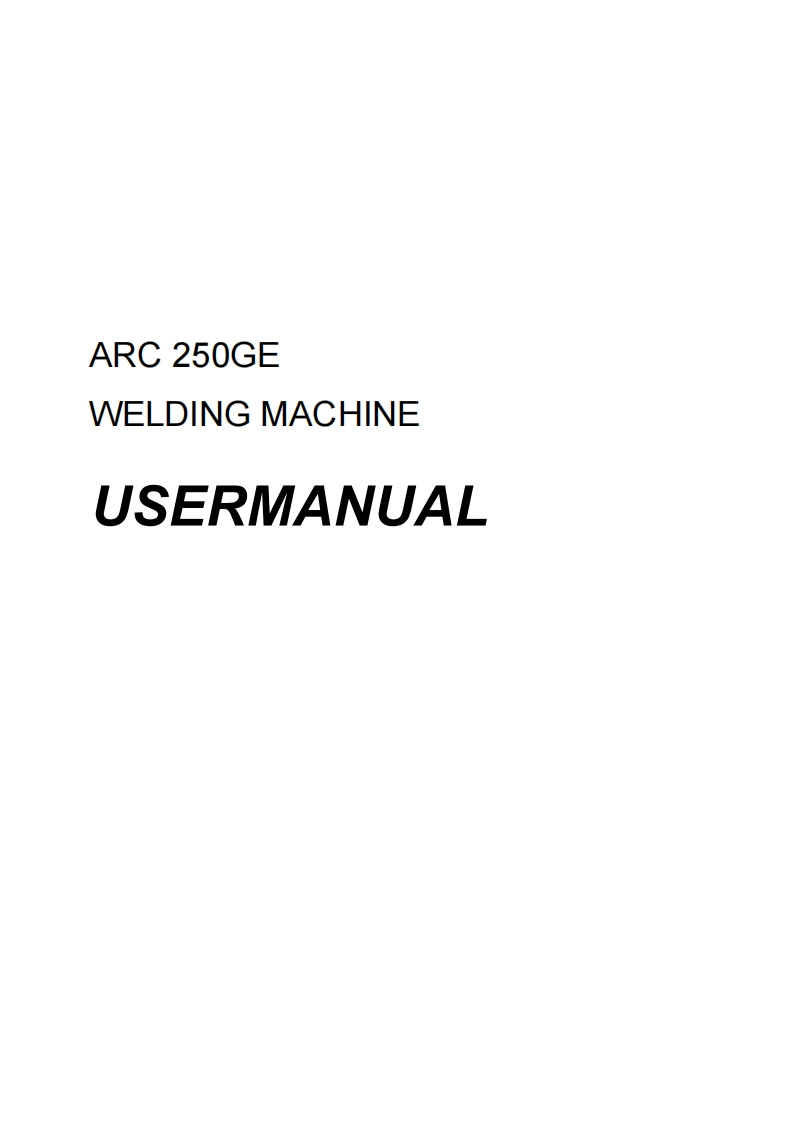 佳士焊机ARC-250GE-USER-MANUAL焊机操作说明书手册含电路图-找手册网
