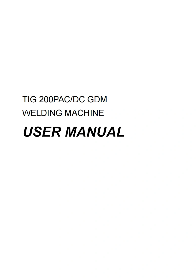佳士焊机TIG-200P-ACDC-GDM-USER-MANUAL焊机操作说明书手册含电路图-找手册网