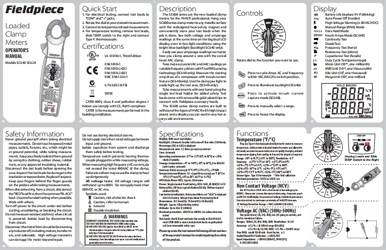 使用操作说明书手册-SC620-640-v28