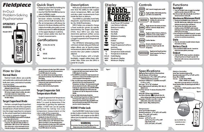 使用操作说明书手册-SRH3v05