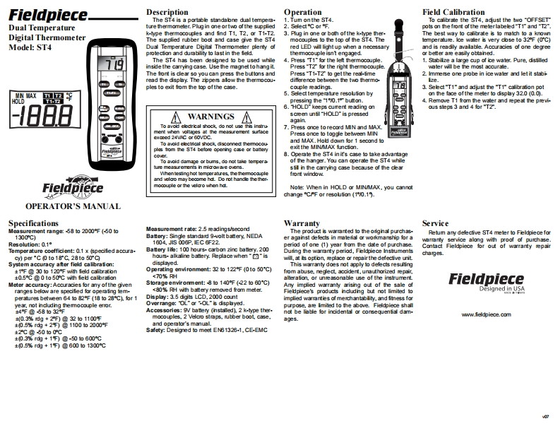 使用操作说明书手册-ST4-web