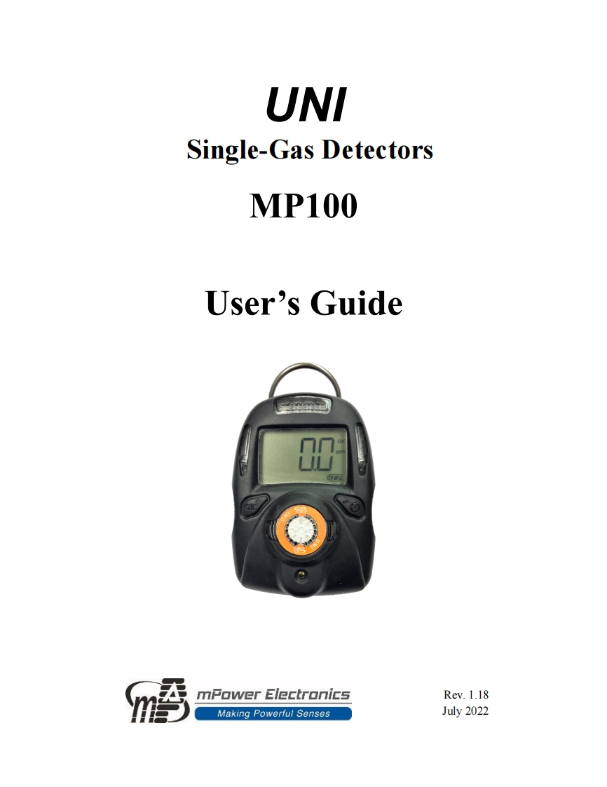 使用说明书手册-MP100-v.1.18