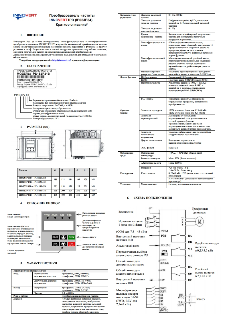 使用说明书手册-brief-innovert-IPD