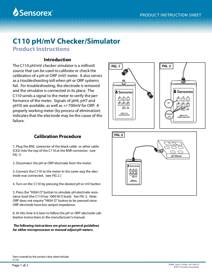 使用说明书手册C110