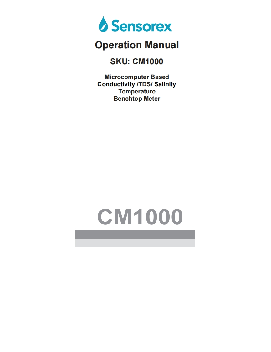 使用说明书手册CM1000