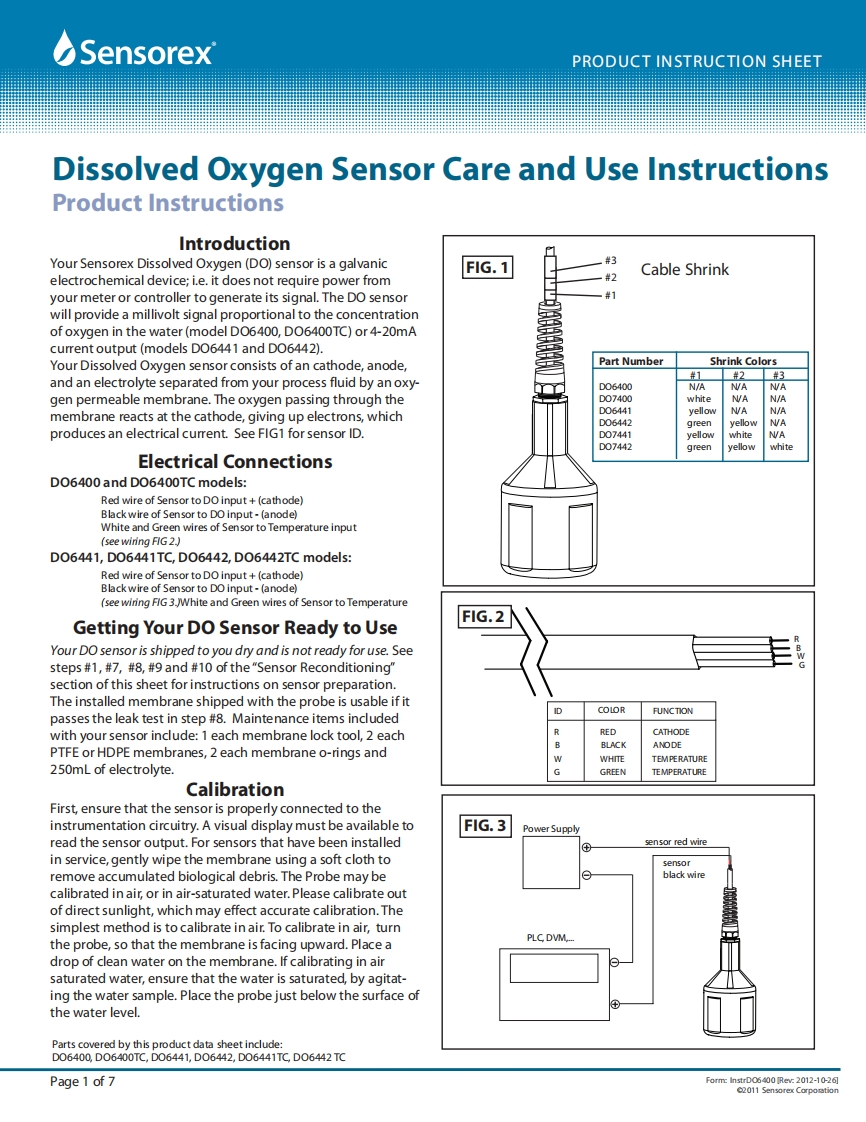 使用说明书手册DO6400