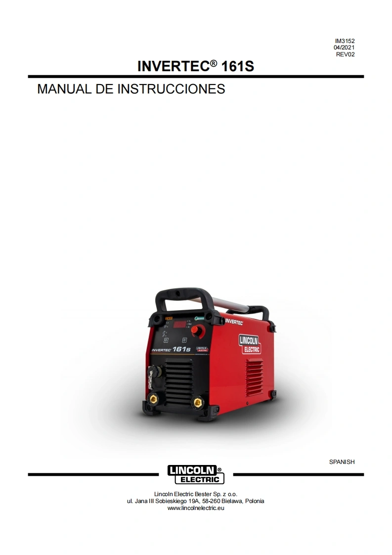 使用说明书手册Invertec-161S-找手册网