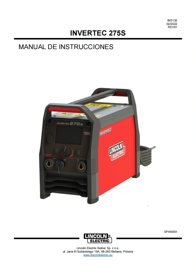 使用说明书手册Invertec-275S-找手册网