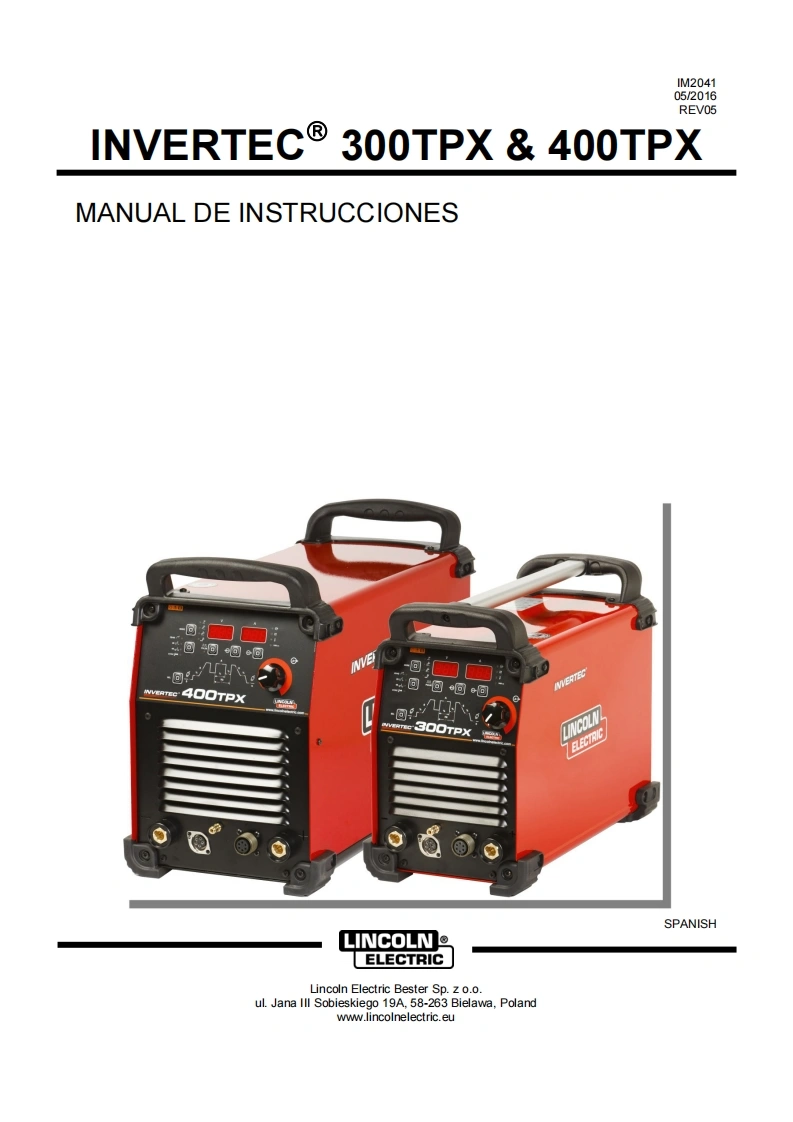 使用说明书手册Invertec-300TPX-y-400TPX-找手册网