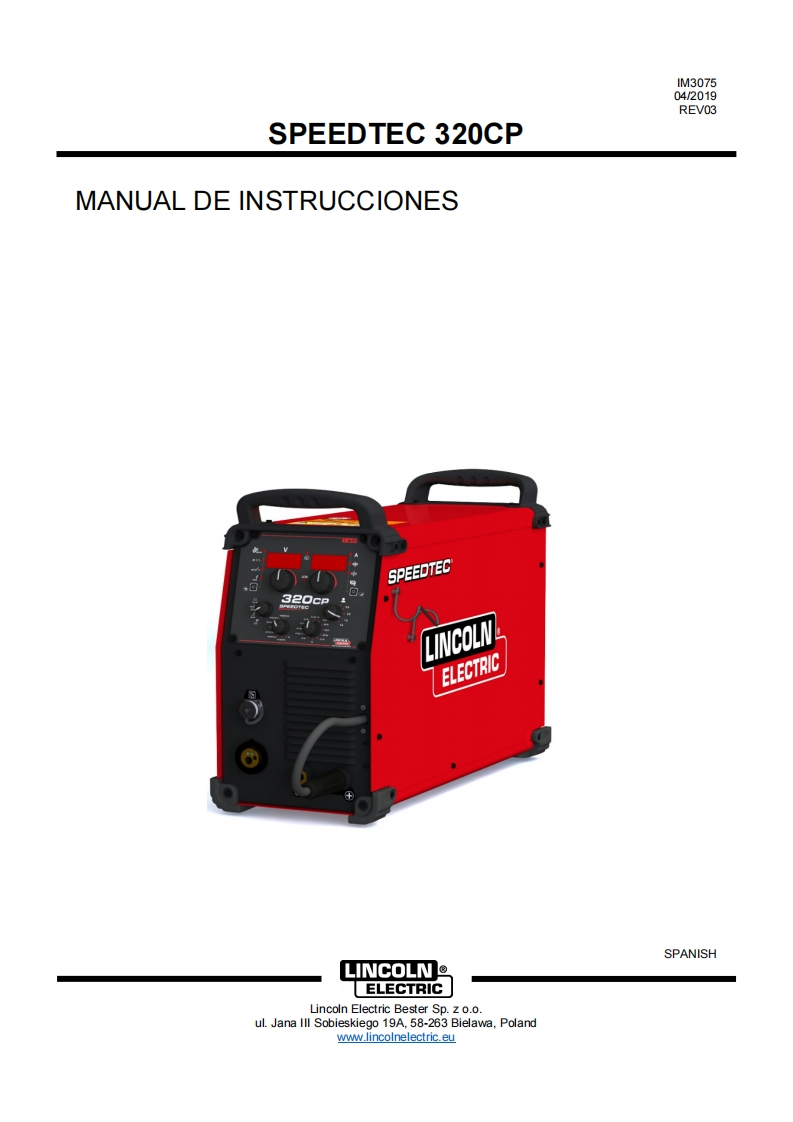 使用说明书手册Speedtec-320CP