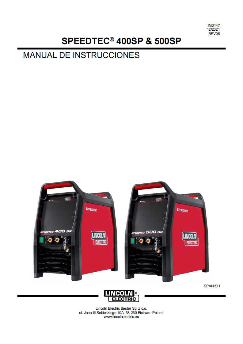 使用说明书手册Speedtec-400-500-SP-找手册网