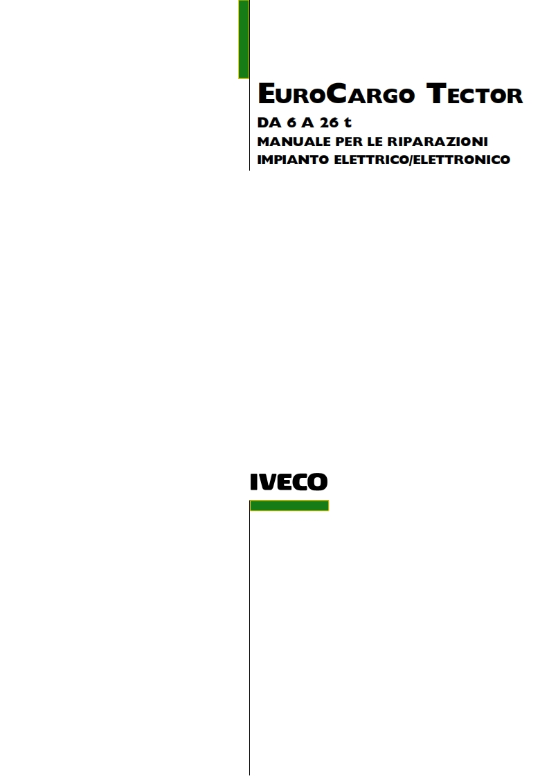 依维柯Iveco-EuroCargo-Electrical-Service-Manual-维修手册2003