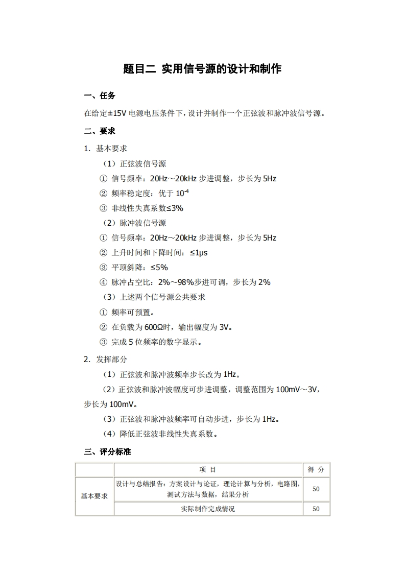 全国大学生电子设计比赛试题_实用信号源的设计和制作新质力文库 - 聚焦新质生产力发展的数字化知识库_行业洞察 / 理论成果 / 实践指南免费下载新质力文库