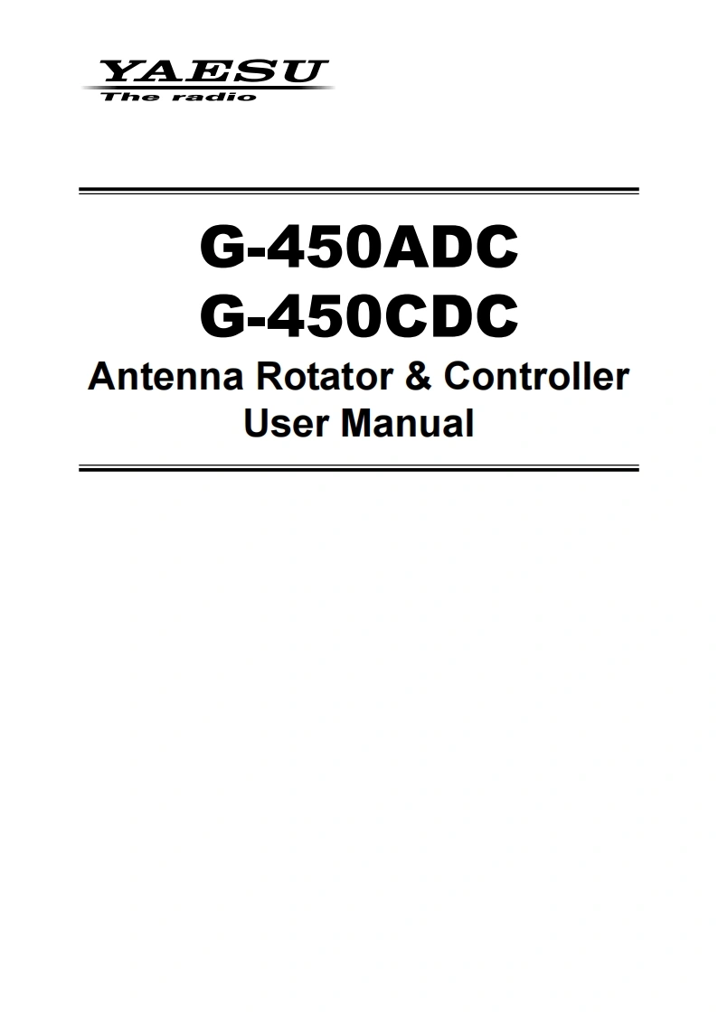 八重洲G-450ADC_CDC_操作说明书手册_ENG_EBB86X200_1907V-AS-找手册网