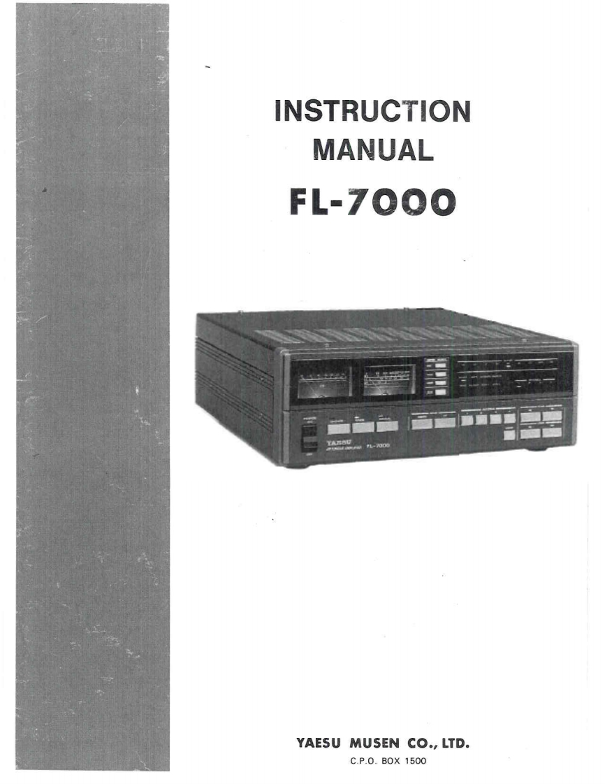 八重洲Yaesu_FL-7000_3_buttons_user操作说明书手册