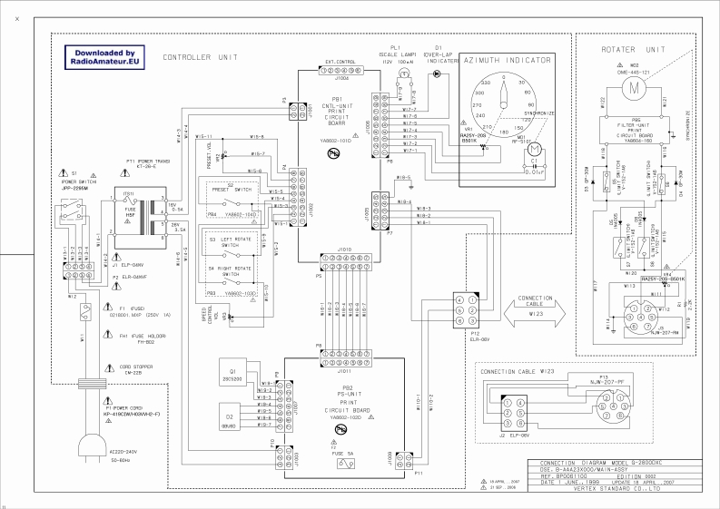 八重洲Yaesu_G-2800DXC_电器原理图_ON4CT
