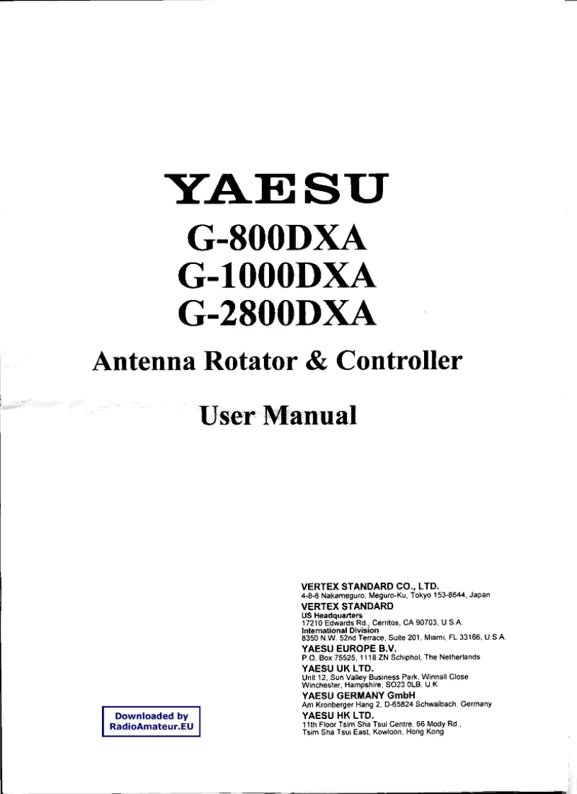 八重洲Yaesu_G-800DXA_G-1000DXA_G-2800DXA_user操作说明书手册