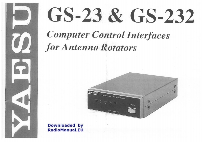 八重洲Yaesu_GS-23_GS-232_user操作说明书手册