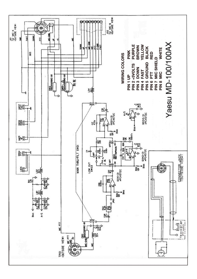八重洲Yaesu_MD-100_AX_电器原理图