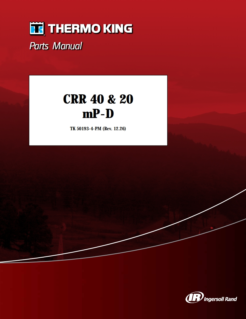 冷王CRR_40_20_mP-D集装箱制冷机组维修手册