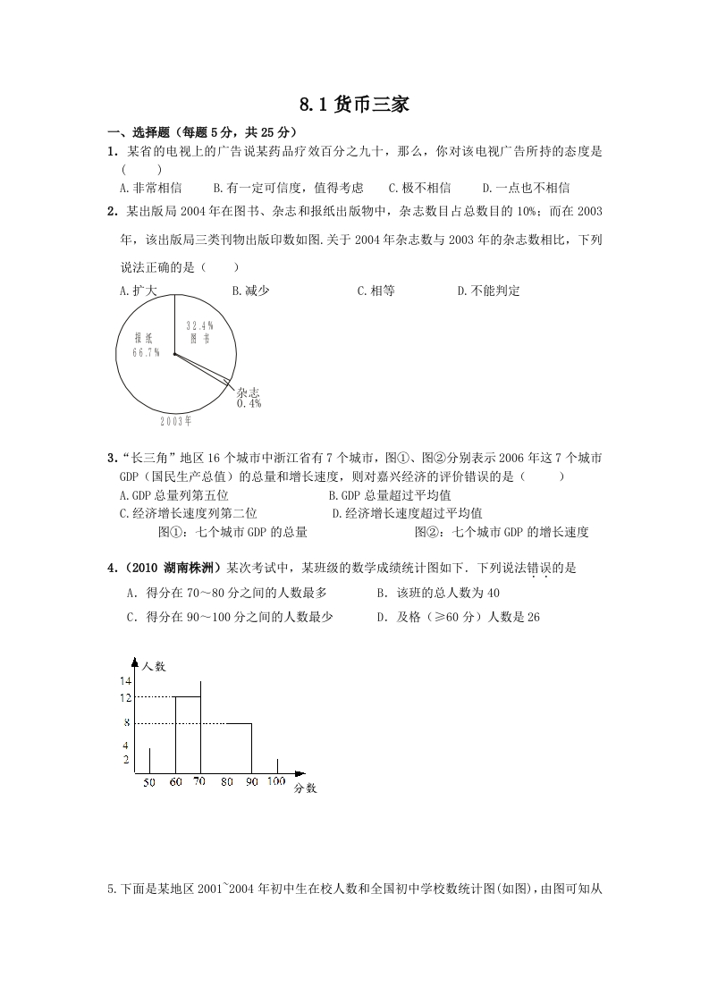 初三数学下册【课时训练】8.1货比三家Z新质力文库 - 聚焦新质生产力发展的数字化知识库_行业洞察 / 理论成果 / 实践指南免费下载新质力文库