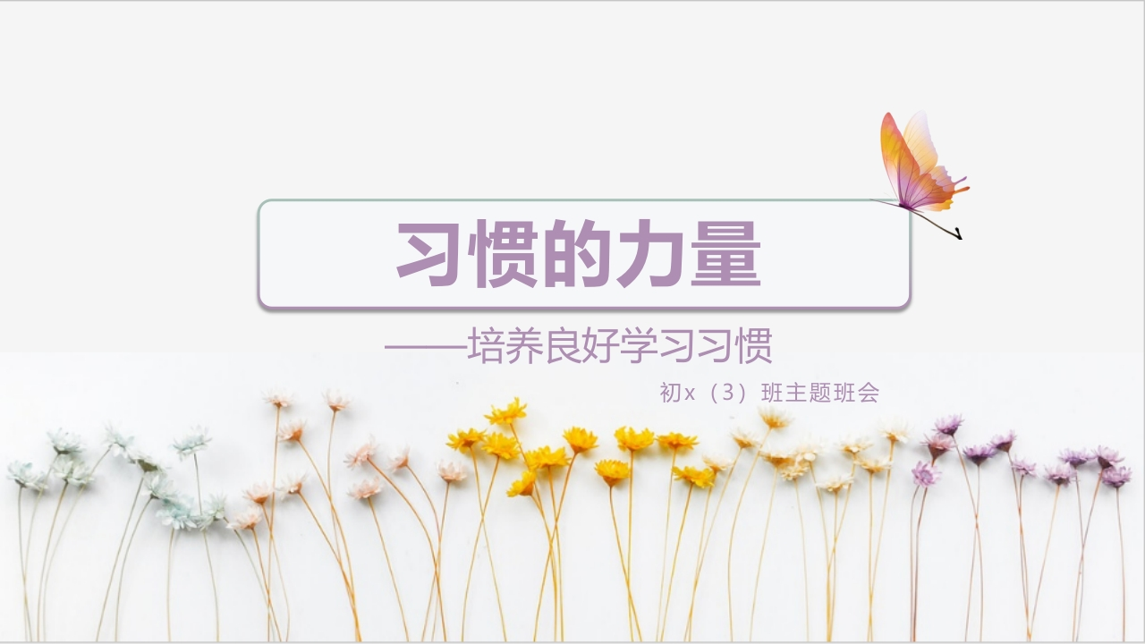 初中-培养良好学习习惯1