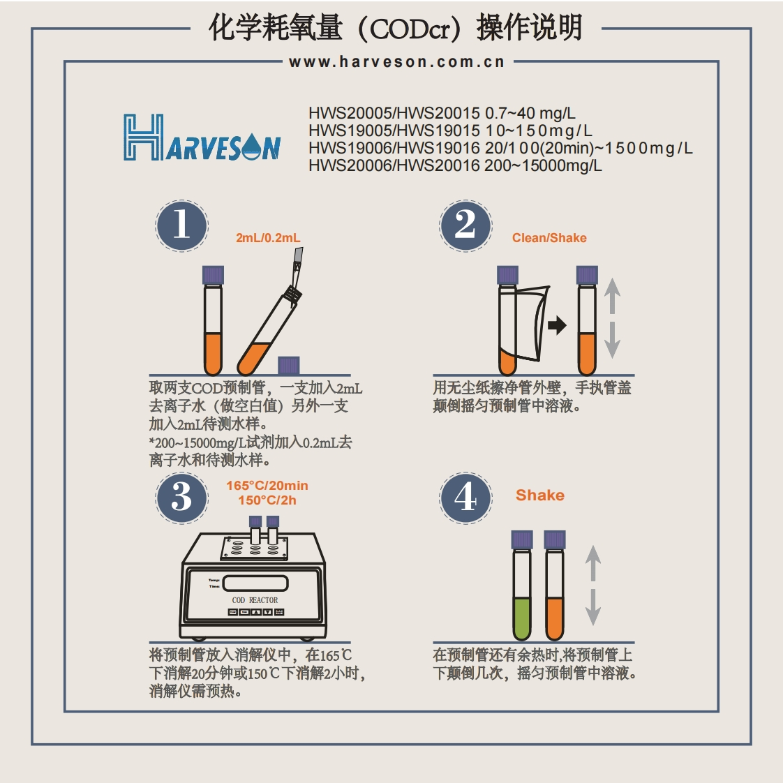 化学耗氧量（CODcr）操作说明操作说明书手册