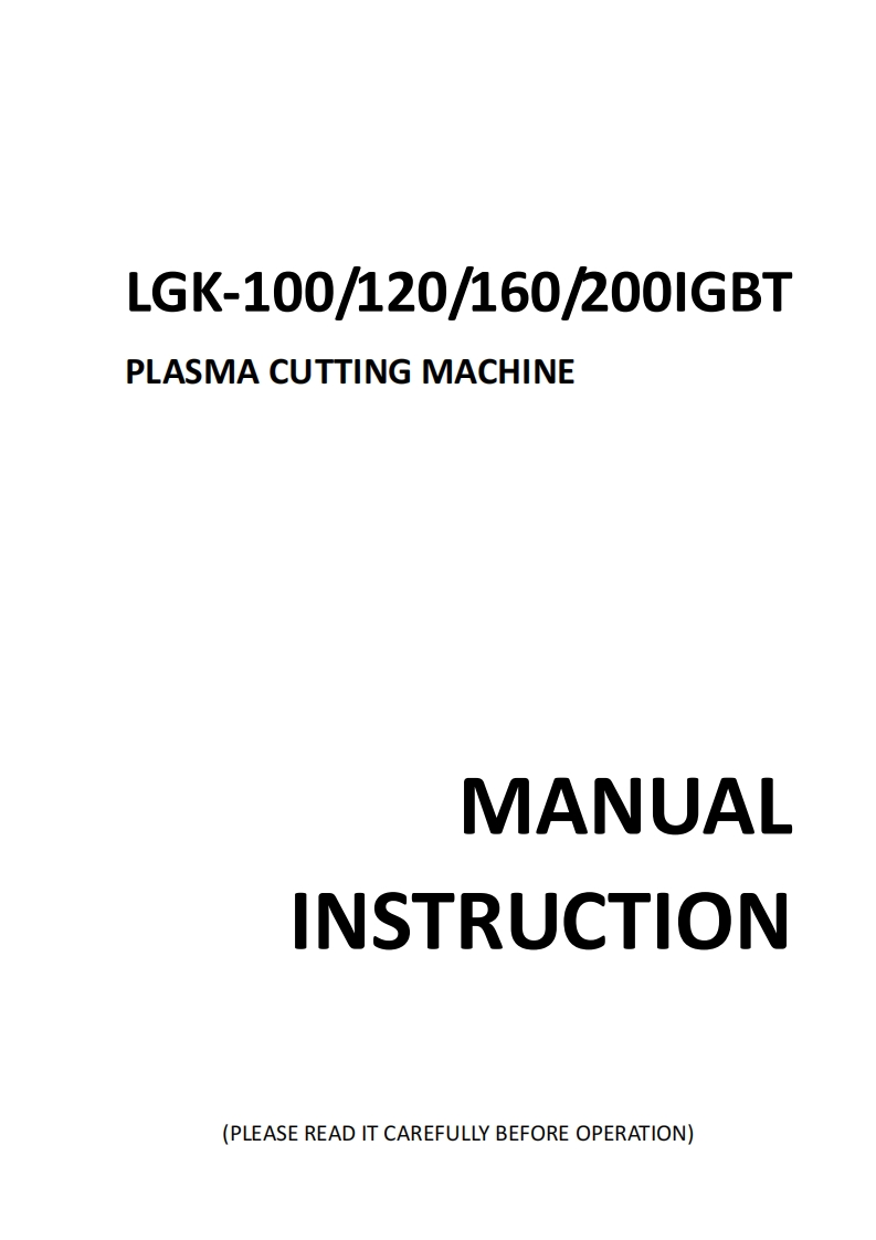 华远LGK-100-120-160-200IGBT-Plasma-Cutting-Machine-Manual含电器原理图