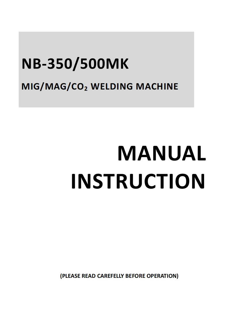 华远NB-350-500MK-MIG-Welding-Machine-Manual含电器原理图-找手册网