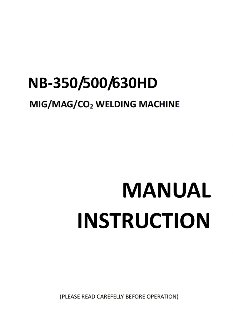 华远NB-350.500.630HD-MIG-Welding-Machine-Manual含电器原理图