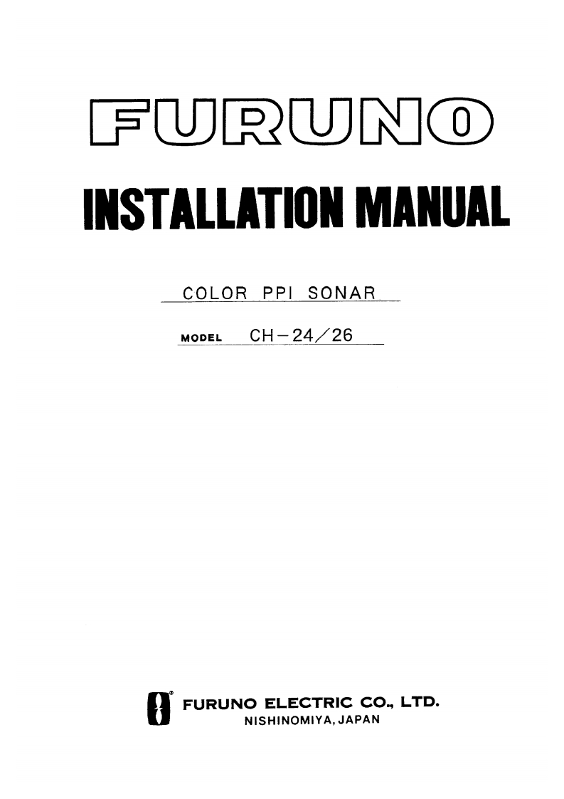古野FURUNO-ch24-26-安装说明手册