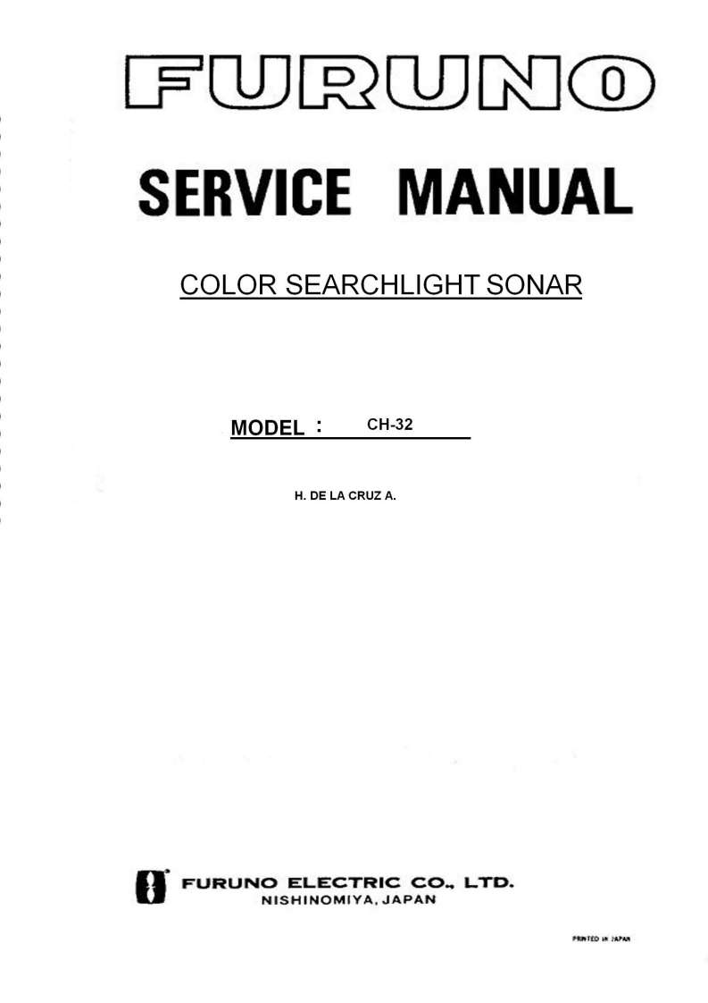 古野FURUNO-ch32-维修手册