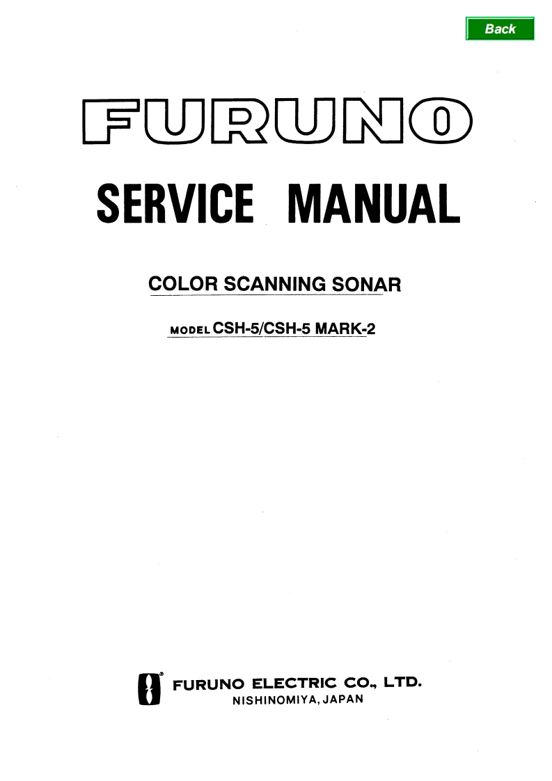 古野FURUNO-csh-5mk2-维修图纸手册