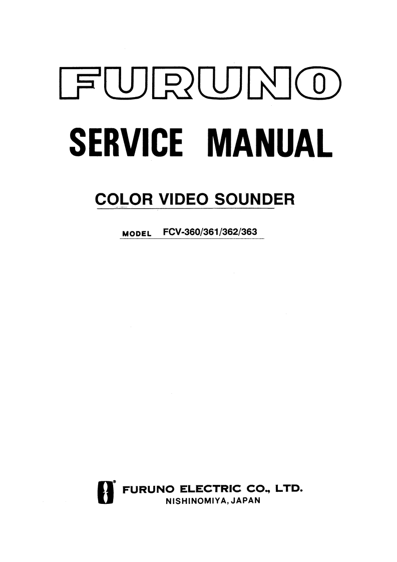 古野FURUNO-fcv360-维修图纸手册