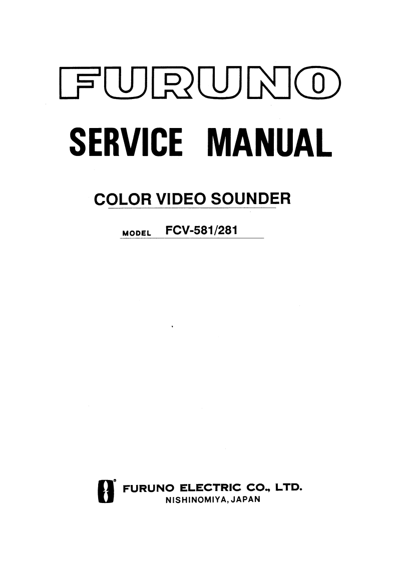 古野FURUNO-fcv581-fcv281-维修图纸手册