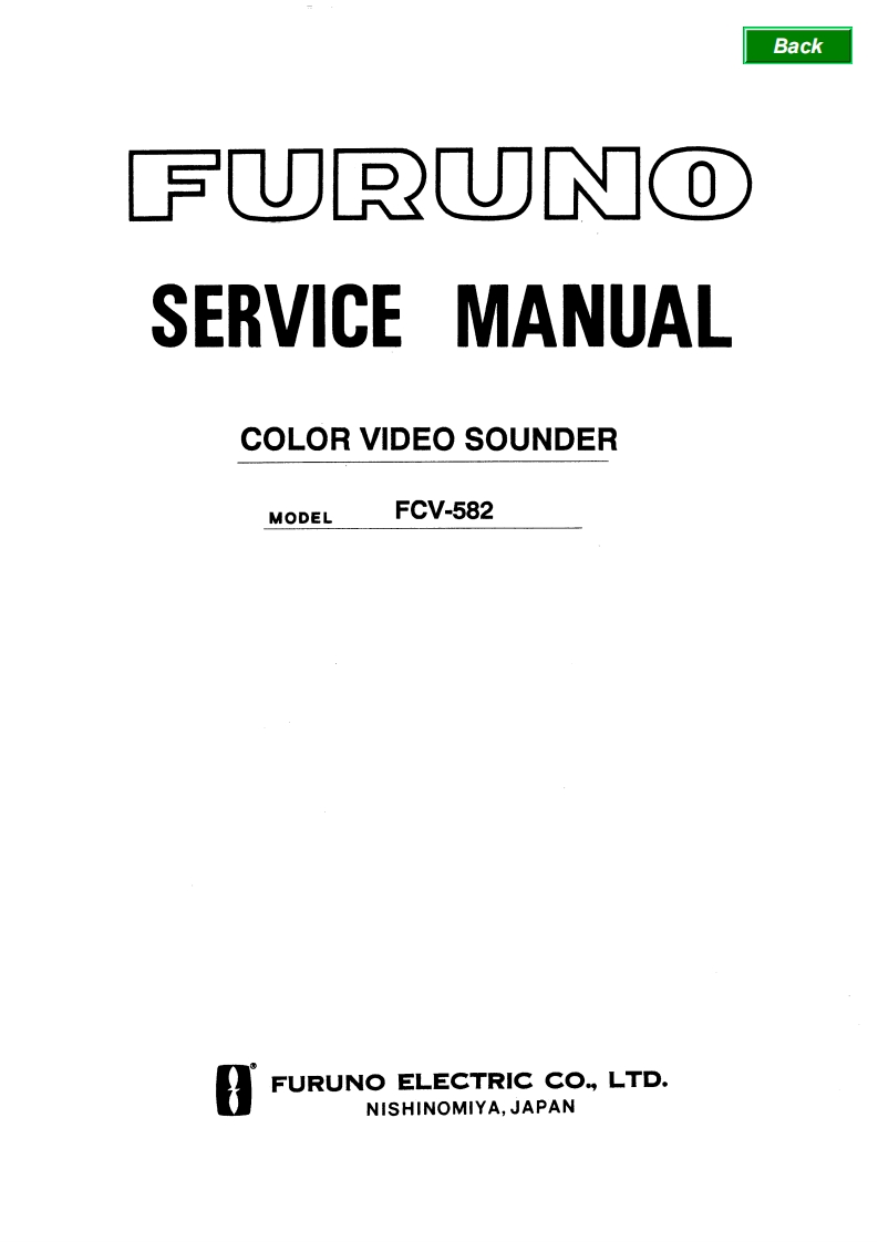 古野FURUNO-fcv582-维修图纸手册