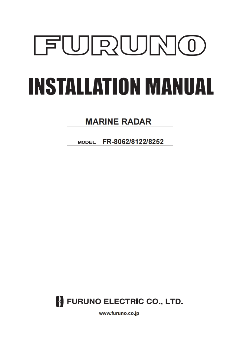古野FURUNO-fr8062-fr8122-安装说明手册