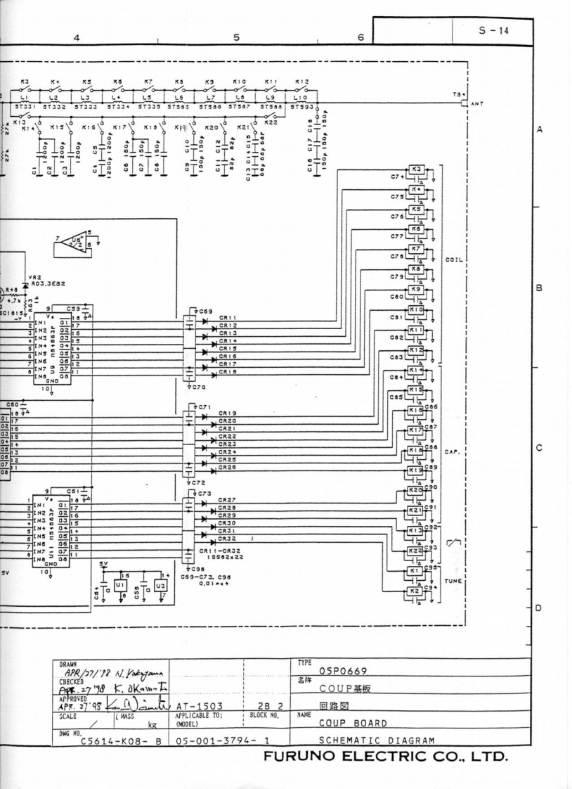 古野FURUNO-fs-1503维修手册