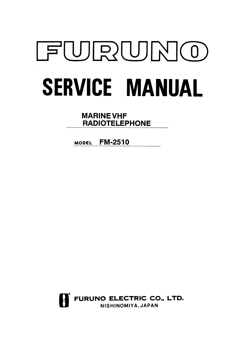 古野fm-2510-维修图纸手册