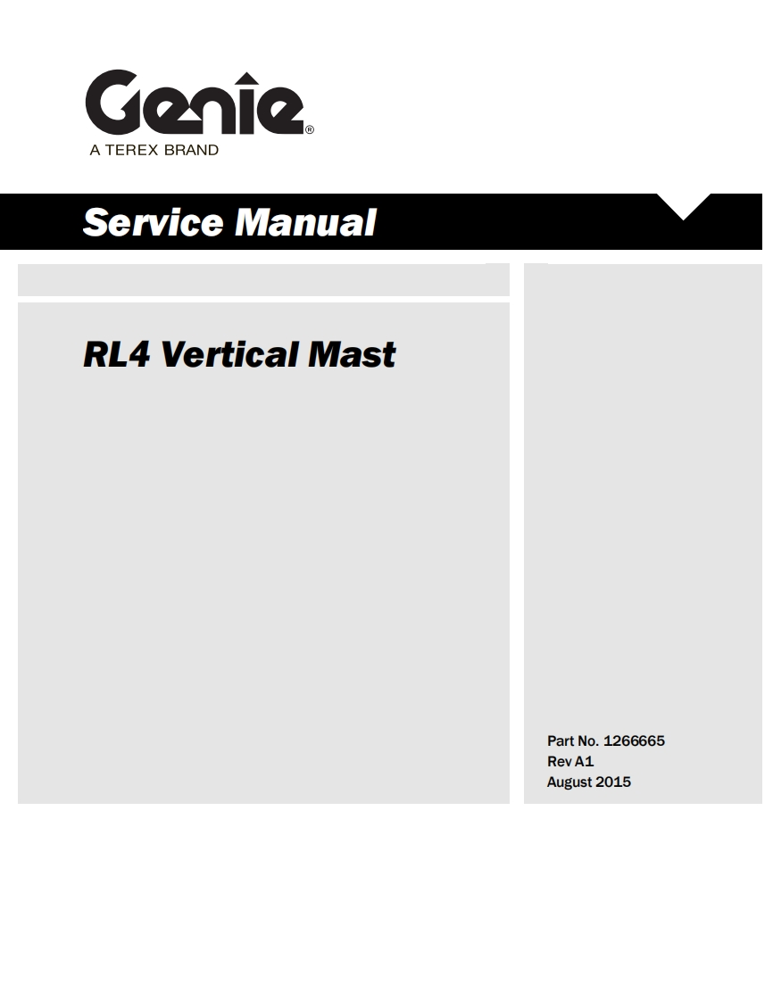吉尼GENIE-RL4_Service_Manual维修保养手册