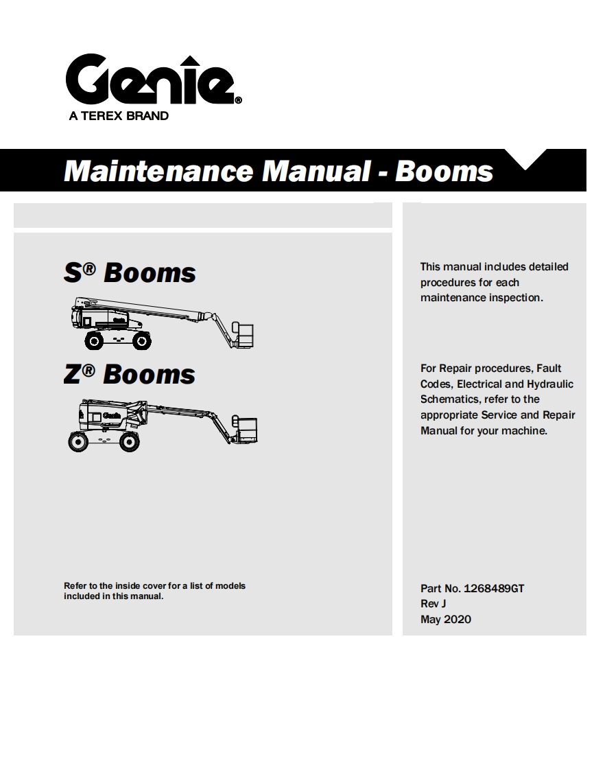 吉尼GENIE-S60X-Service-Manual维修保养说明书手册
