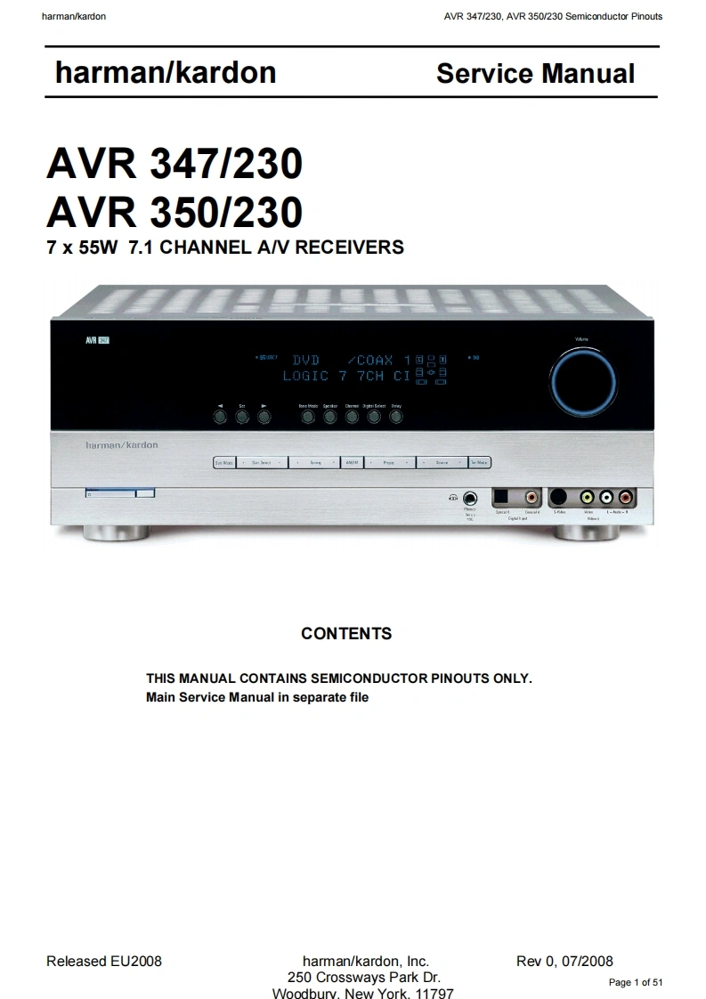 哈曼卡顿Harman-Kardon-AVR-347-230-维修手册