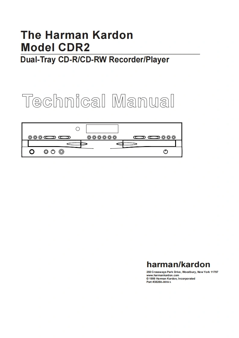 哈曼卡顿Harman-Kardon-CDR-2-维修手册